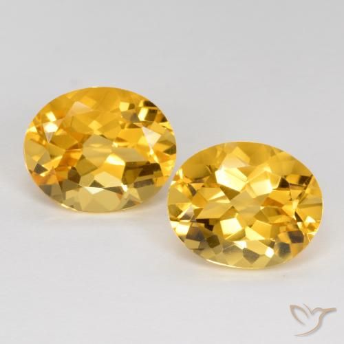 6.95ctw Natural Dorado oscuro medio Citrino, Ovalada, VVS-VS