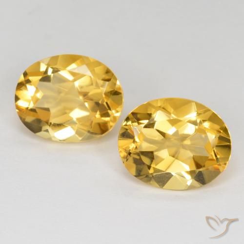 6.64ctw Natural Dorado medio Citrino, Ovalada, VVS-VS