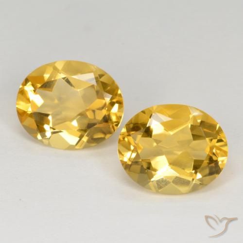6.72ctw Natural Dorado medio Citrino, Ovalada, VVS-VS