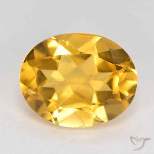 3.49ct Natural Dorado medio Citrino, Ovalada, VVS-VS