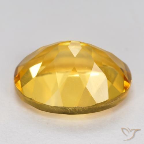 Citrino Naranja dorado intenso natural de 3.50 ct, Ovalada, VVS-VS