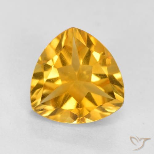 1.16ct Natural Naranja dorado Citrino, Trillón, VS
