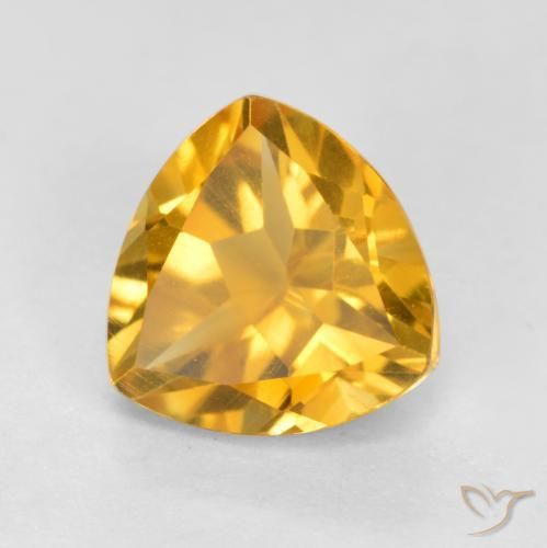 Citrino Naranja dorado natural de 1.16 ct, Trillón, VS
