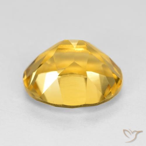 Citrino Naranja dorado natural de 3.93 ct, Ovalada, VVS