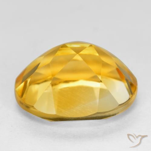 Citrino Dorado claro natural de 3.50 ct, Ovalada, VVS-VS