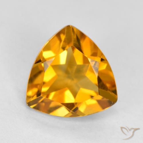 1.16ct Natural Dorado naranja intenso Citrino, Trillón, VVS-VS
