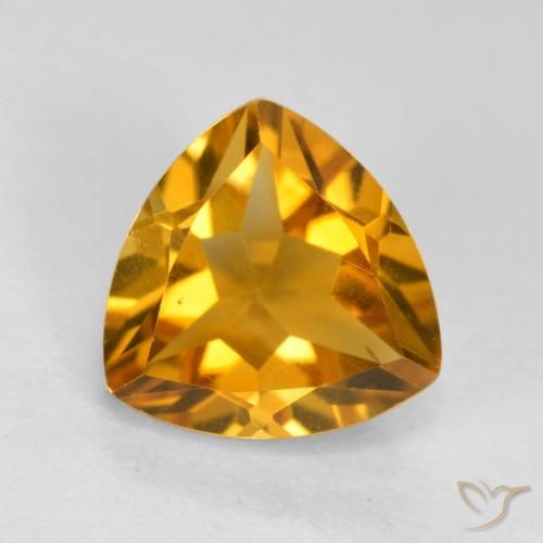 1.16ct Natural Dorado naranja Citrino, Trillón, VVS-VS