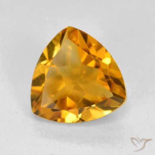 Citrino Dorado naranja natural de 1.16 ct, Trillón, VVS-VS