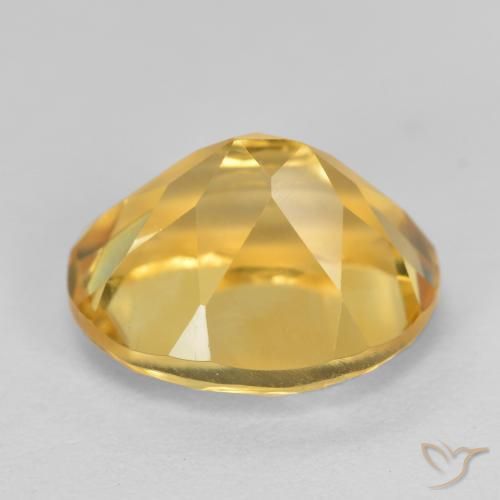 Citrino Dorado medio natural de 3.80 ct, Ovalada, VVS-VS