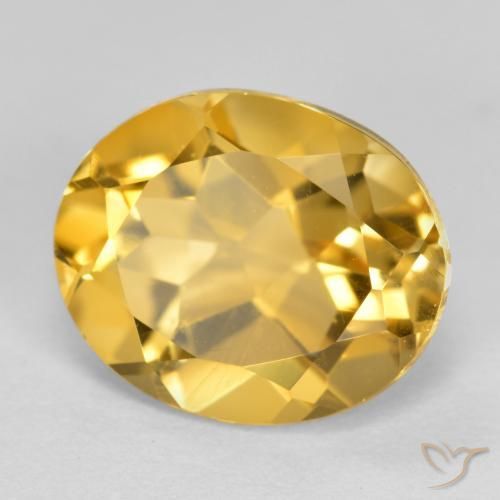 Citrino Naranja dorado natural de 3.35 ct, Ovalada, VVS-VS