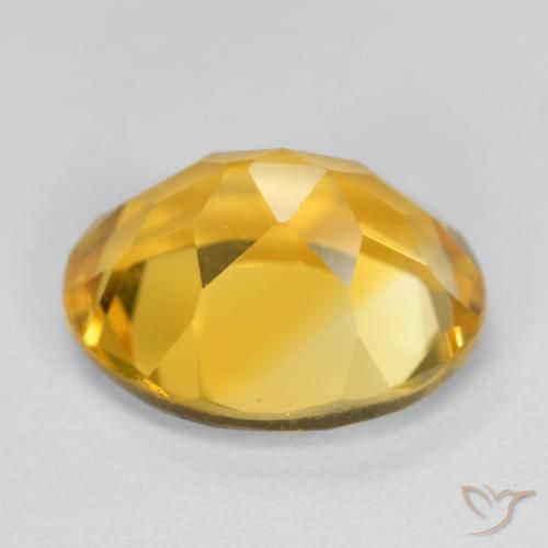 Citrino Naranja dorado natural de 3.35 ct, Ovalada, VVS-VS