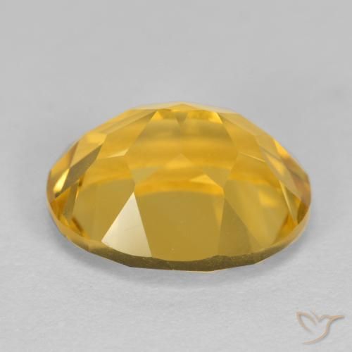 Citrino Naranja dorado natural de 3.37 ct, Ovalada, VVS-VS