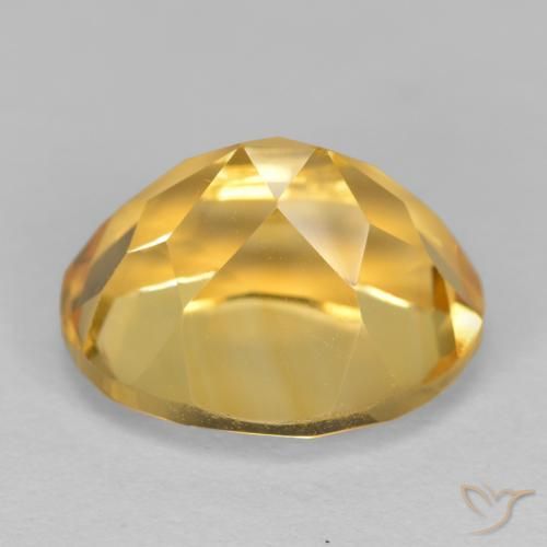 Citrino Naranja dorado intenso natural de 4.06 ct, Ovalada, VVS-VS