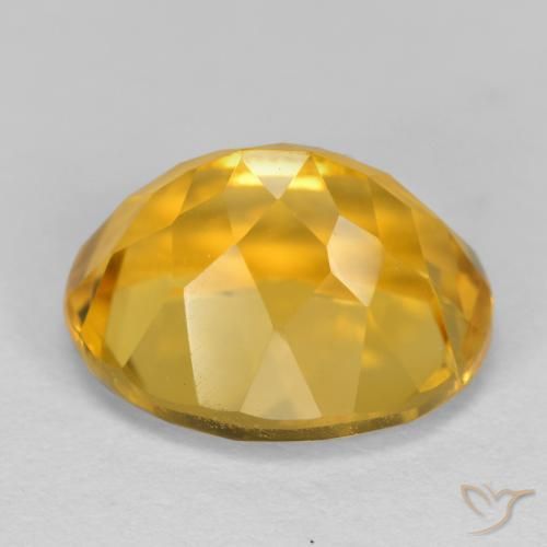 Citrino Dorado oscuro natural de 3.95 ct, Ovalada, VVS