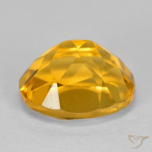 Citrino Dorado oscuro natural de 4.03 ct, Ovalada, VVS