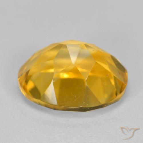 Citrino Dorado oscuro natural de 3.53 ct, Ovalada, VVS-VS