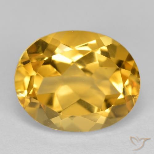 3.91ct Natural Dorado oscuro medio Citrino, Ovalada, VVS-VS