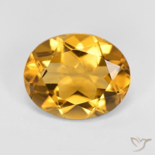 3.17ct Natural Dorado Citrino, Ovalada, VVS