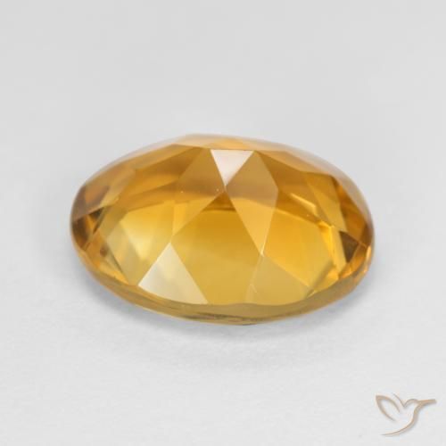 Citrino Dorado natural de 3.17 ct, Ovalada, VVS