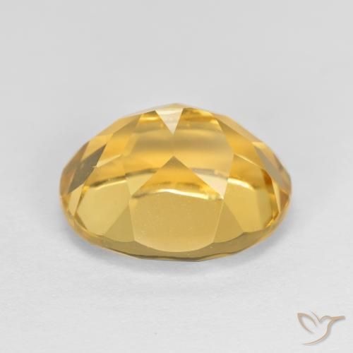 Citrino Naranja dorado natural de 3.77 ct, Ovalada, VVS-VS