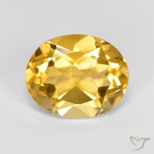 3.65ct Natural Dorado medio Citrino, Ovalada, VVS-VS