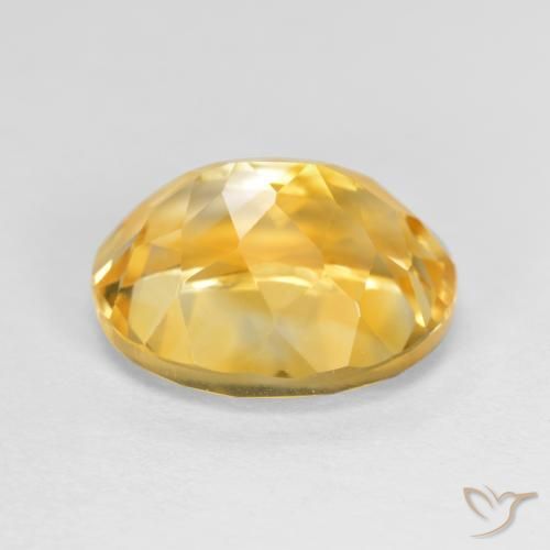 Citrino Dorado oscuro medio natural de 3.63 ct, Ovalada, VVS