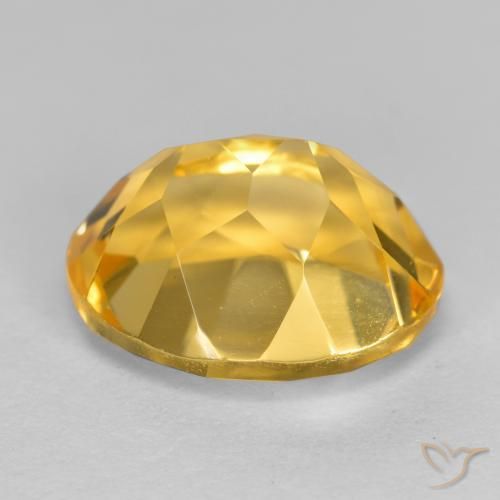 Citrino Naranja dorado intenso natural de 3.60 ct, Ovalada, VVS