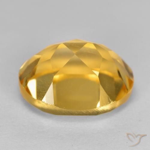 Citrino Naranja dorado intenso natural de 3.70 ct, Ovalada, VVS-VS