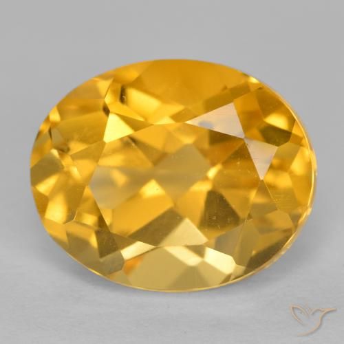3.86ct Natural Dorado oscuro Citrino, Ovalada, VVS-VS