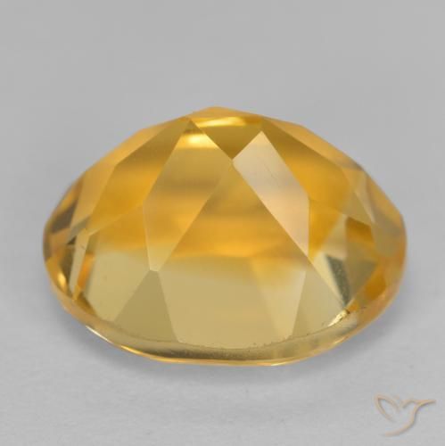 Citrino Dorado oscuro natural de 3.86 ct, Ovalada, VVS-VS