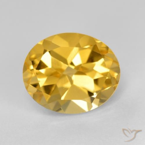3.81ct Natural Dorado medio Citrino, Ovalada, VVS