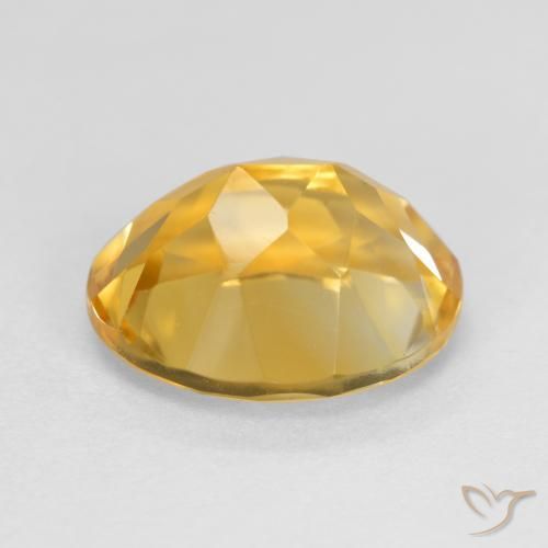 Citrino Dorado medio natural de 3.59 ct, Ovalada, VVS
