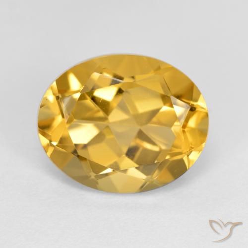 3.61ct Natural Naranja dorado intenso Citrino, Ovalada, VVS
