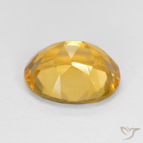 Citrino Naranja dorado intenso natural de 3.61 ct, Ovalada, VVS