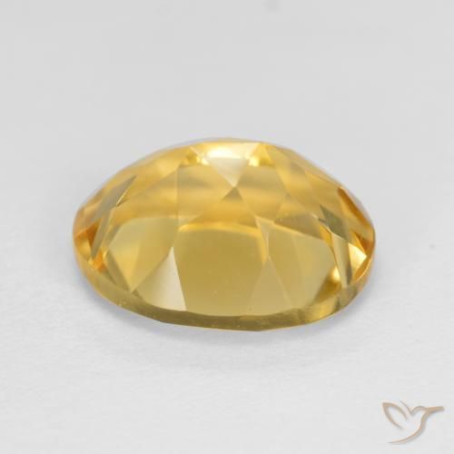Citrino Dorado medio natural de 3.56 ct, Ovalada, VVS