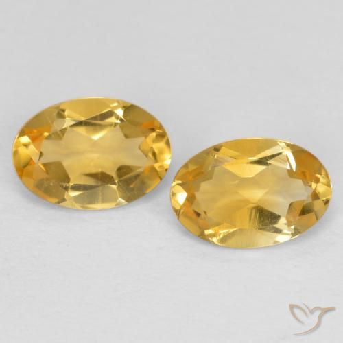 0.81ctw Natural Oro Citrino, Ovalada, VVS-VS