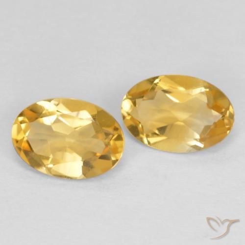 Gemas de Citrino Oro natural de 0.81 ct, Ovalada, VVS-VS