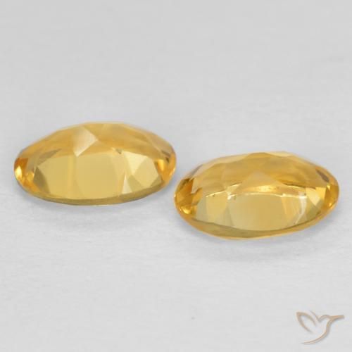 Gemas de Citrino Oro natural de 0.81 ct, Ovalada, VVS-VS