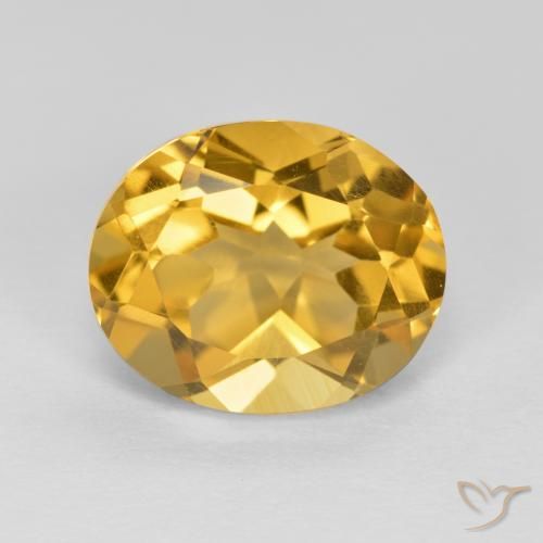 3.65ct Natural Dorado medio Citrino, Ovalada, VVS-VS