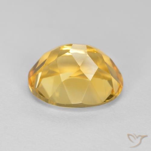 Citrino Naranja dorado intenso natural de 3.59 ct, Ovalada, VVS-VS