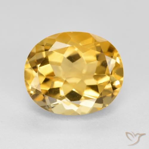 3.57ct Natural Naranja dorado intenso Citrino, Ovalada, VVS