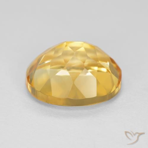 Citrino Naranja dorado intenso natural de 3.57 ct, Ovalada, VVS