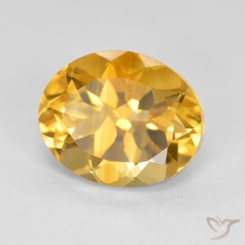 3.71ct Natural Dorado oscuro medio Citrino, Ovalada, VVS-VS