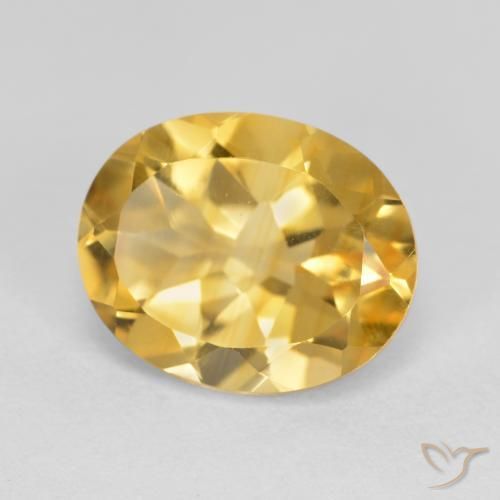Citrino Oro natural de 3.38 ct, Ovalada, VVS-VS