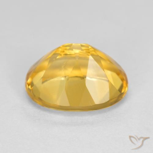 Citrino Dorado oscuro medio natural de 3.66 ct, Ovalada, VVS-VS