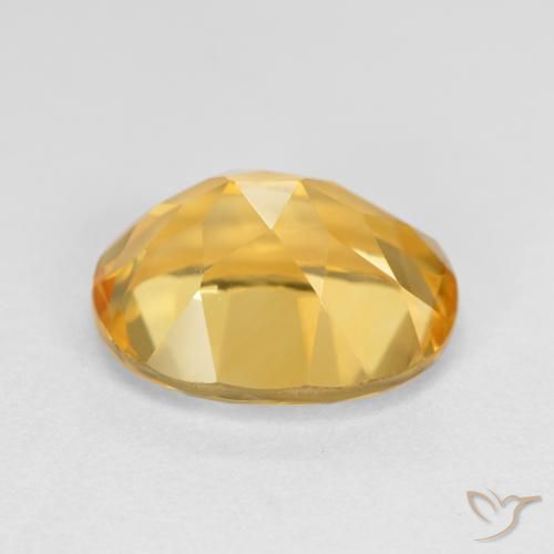 Citrino Naranja dorado natural de 3.60 ct, Ovalada, VVS