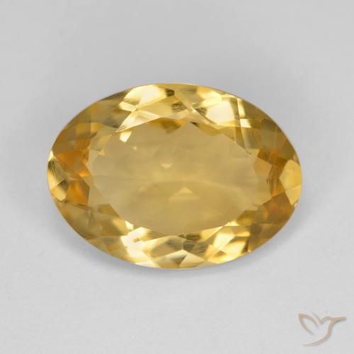 4.12ct Natural Naranja dorado intenso Citrino, Ovalada, VS