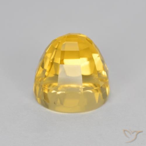 Citrino Dorado medio natural de 2.81 ct, Elegante, VVS-VS