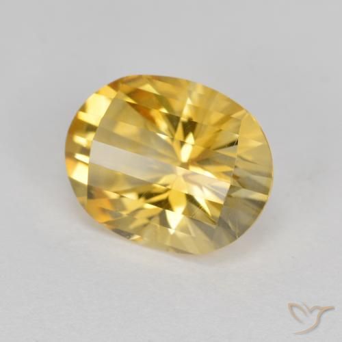 Citrino Dorado natural de 2.42 ct, Ovalada, VVS