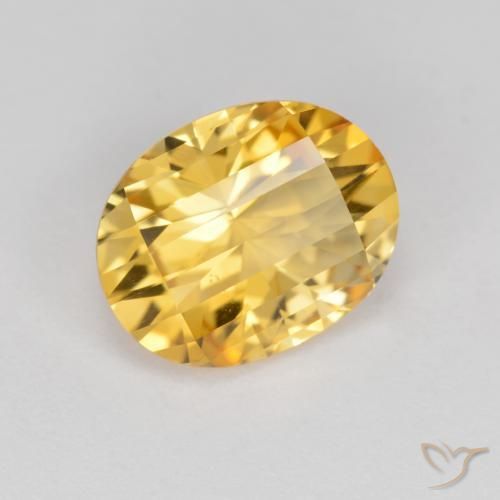 Citrino Naranja dorado natural de 2.53 ct, Ovalada, VVS